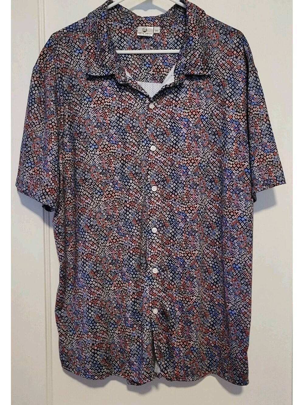 Men’s Bear Wear Palm Springs Polo Shirt 3XL Multicolor Golf Resort